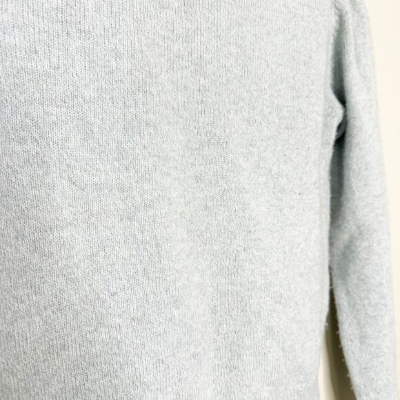 APC Blue Wool Cotton Micro Puff Sleeve Crew Neck Sweater XS - Picture 4 of 7